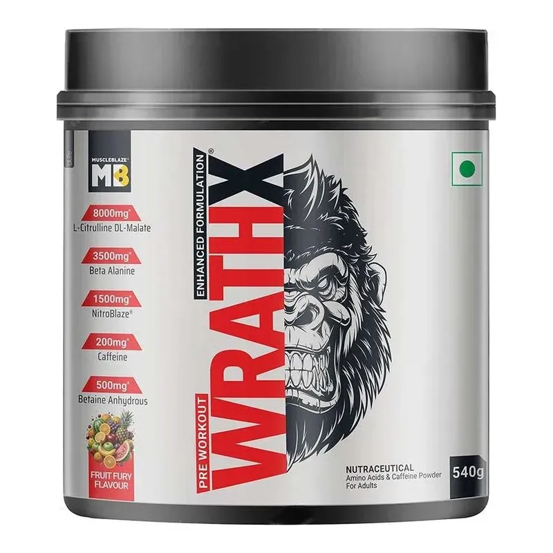 MuscleBlaze Wrath X Pre-Workout 540 g